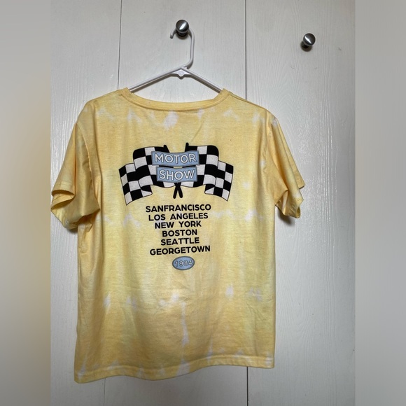 Yellow, tie-dye, motor show, t-shirt. - Picture 5 of 5